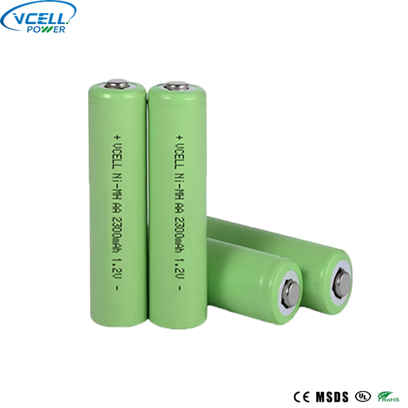 แบตเตอรี่ NiMH แบบรีชาร์จขนาด AA 1.2V 2300mAh