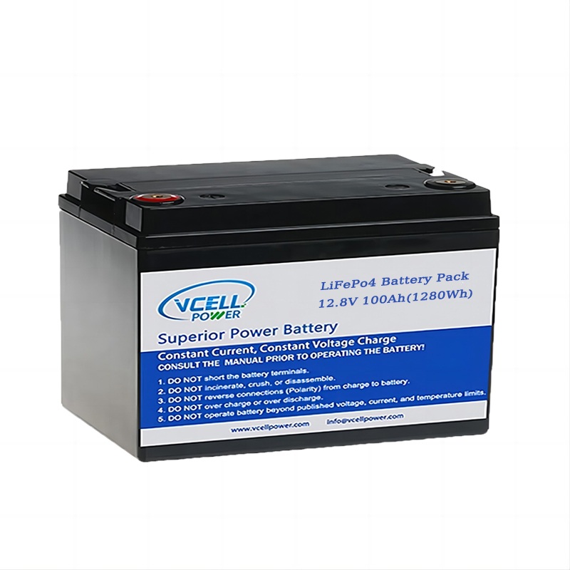 แบตเตอรี่ LiFePO4 รอบลึก 12.8V 12V 100Ah