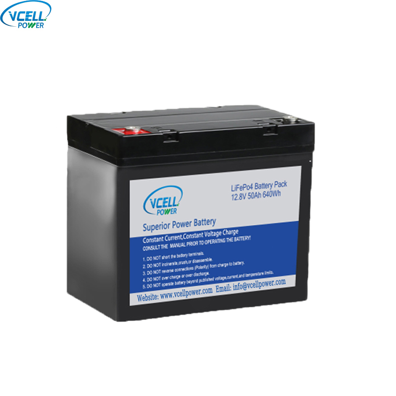 ชุดแบตเตอรี่ LiFePO4 รอบลึก 12.8V 50Ah