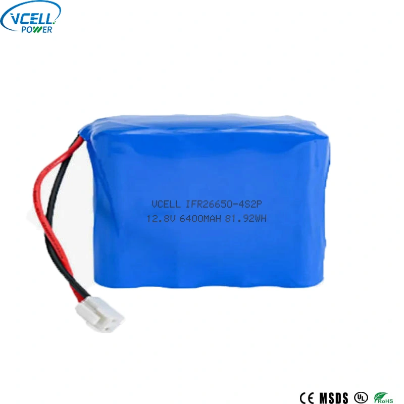 ชุดแบตเตอรี่ LiFePO4 แบบรีชาร์จ 12.8V 6400mAh