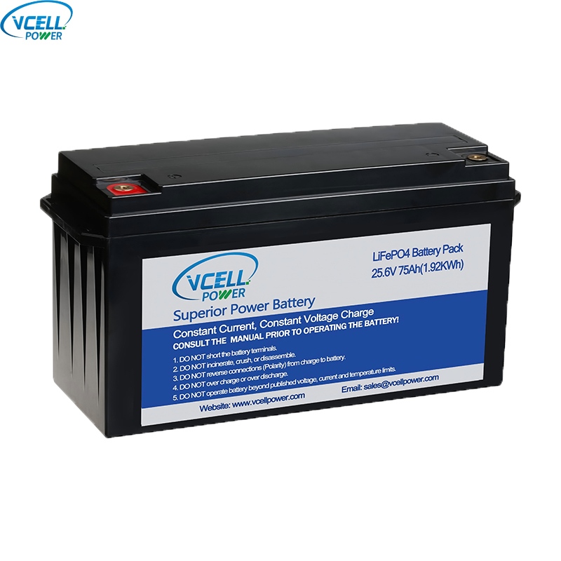 แบตเตอรี่ LiFePO4 รอบลึก 24V 75Ah