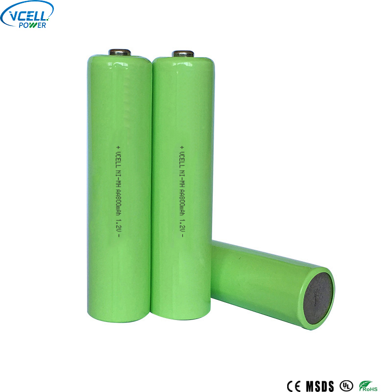แบตเตอรี่แบบชาร์จไฟได้ NIMH AA 800mAh 1.2V